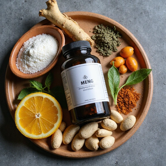 Product ingredients and natural composition display